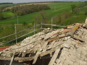 Pose de tuiles canal à Castelnaudary